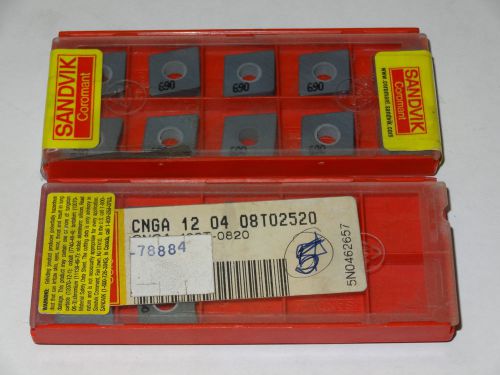 5 new SANDVIK Coromant CNGA 432T0820 690 Ceramic Turning Inserts 12 04 08 T02520