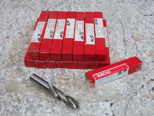 16 NACHI LIST-561 21/32&#034; STRAIGHT SHANK HSS DRILLS