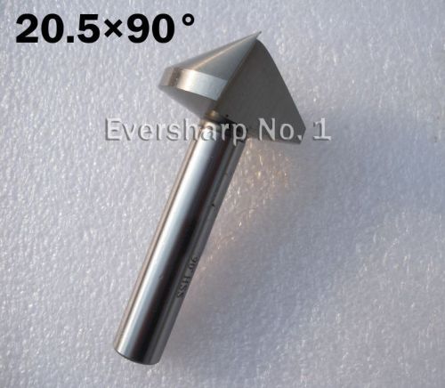 New 1pcs HSS Chamfer End mill Cutter Dia 20.5mm 90degree 1Flute Countersink Bit