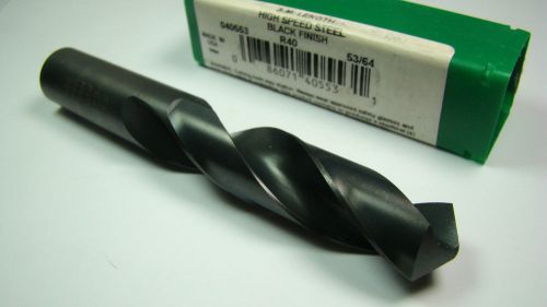 PRECISION Screw Machine Length Drill Bit 53/64&#034; 118 Deg HSS Oxide R40 USA [1700]