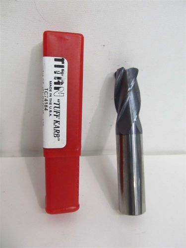 Titan TC74184, 3/4&#034; x 3/4&#034; x 1 1/2&#034; x 4&#034; Solid Carbide Corner Radius End Mill