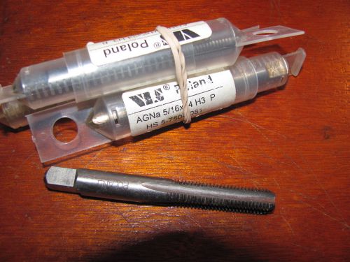 LOT OF 4 BRAND NEW 5/16-24 TAPS , H3 , PLUG  HANDTAPS, VIS