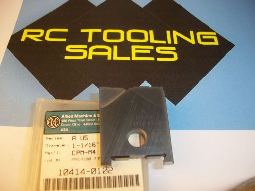 1-1/16 flat bottom spade drill insert cpm-m4 series a 10414-0102 new allied 1pc for sale