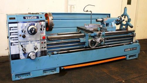 24&#034;/34&#034; x 80&#034; VICTOR 2480 GAP BED ENGINE LATHE, NICE, 1990