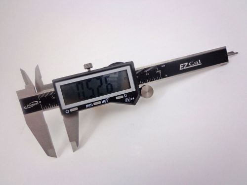 4&#034; IP54 Electronic Digital Caliper Fractional, SAE, Metric Lrg LCD Stainless