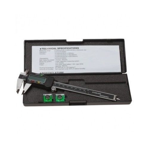 Digital Micrometer Caliper Carrera Precision 6 Inch LCD Fractional Decimal