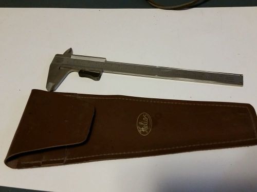 Helios Stainless Steel 6&#034; Vernier Caliper &amp; Leather Case