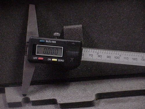 0-200 mm/6&#034; Precision Digital depth caliper gage stainless steel measure tool