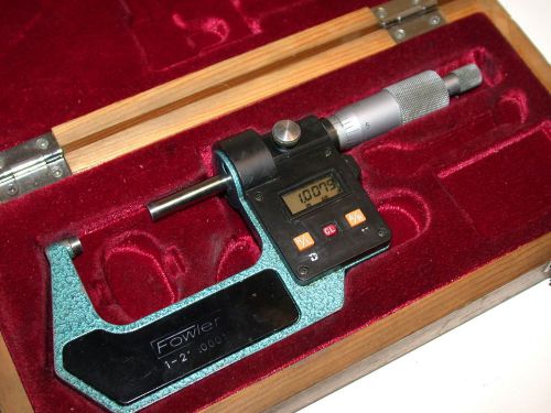 FOWLER 1-2&#034; DIGITRIX II MICROMETER 54-905-252