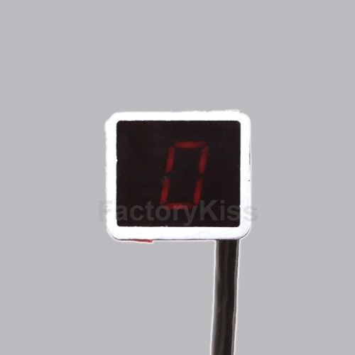 Universal Motorcycle Digital Gear Indicator Display Magnet/Sensor Red #501 GBW