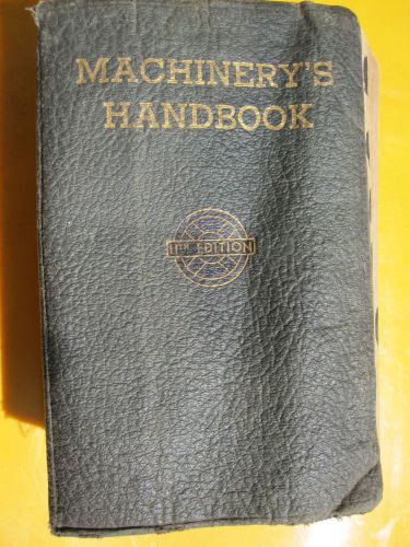 MACHINERY HANDBOOK 11TH EDITION