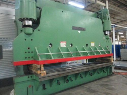 CINCINNATI, PRESS BRAKE, WIDE BED &amp; FLANGED RAM, FIXED, RUNS GREAT, 600 TON