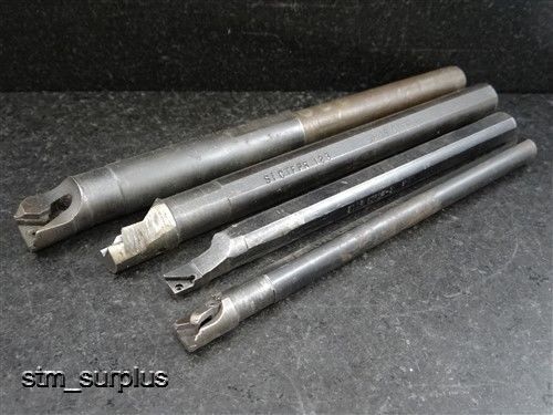 LOT OF 4 INDEXABLE BORING BARS 1/2&#034; 3/4&#034; &amp; 5/8&#034; SHANKS KENNAMETAL