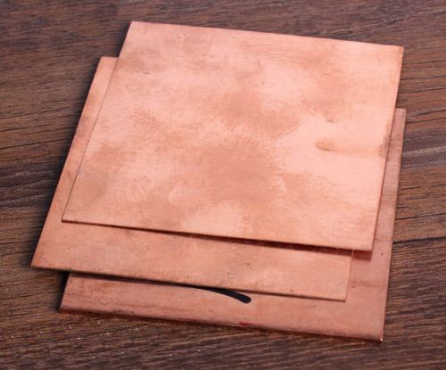 1pcs 99.9% Pure Copper Cu Metal Sheet Plate 1.5mm*100mm*100mm