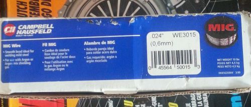 Campbell group mig welding wire .024 dia. we3015 11# spool use with aragon gas for sale