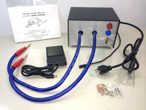 110v hobby mini battery tab spot arc welder machine interchangable electrodes for sale