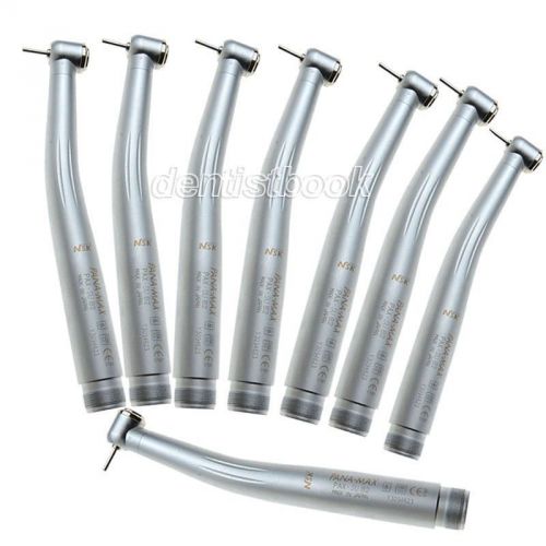 8 Pcs Dental NSK style Pana Max Push button 3 Way High Speed Handpiece 2 Hole