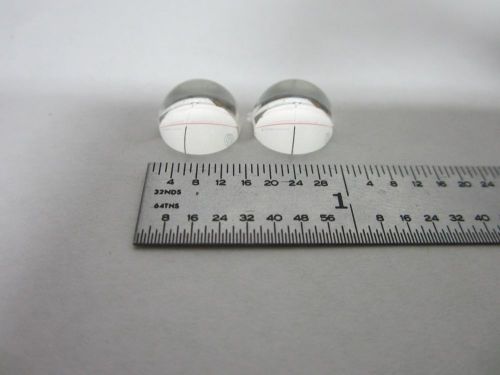 LOT 2 EA OPTICAL PLANO CONVEX LENSES LASER OPTICS AS IS BIN#L1-18