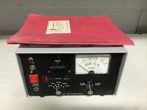 OPTI-QUIP  Model 1500 POWER SUPPLY