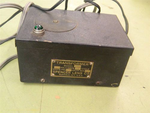 Microscope Spencer transformer 393 power supply 11-18 volt