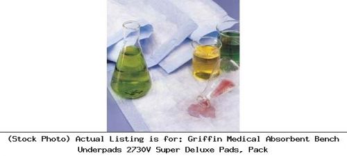 Griffin Medical Absorbent Bench Underpads 2730V Super Deluxe Pads, Pack