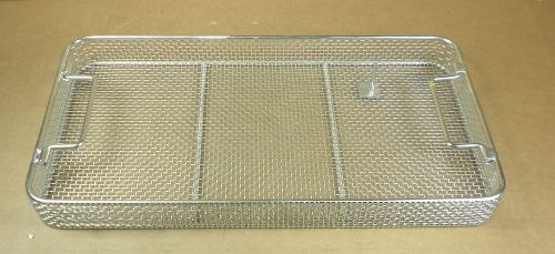 Stainless Steel Sterilization Tray Basket 19&#034; x 10&#034; x 1 1/2&#034;