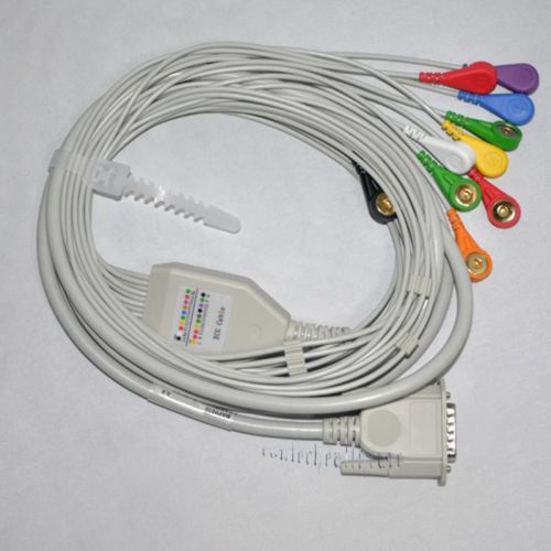 Ecg cable type a ecg ekg cable one twelve lead wire electrocardiograph ecg lead for sale