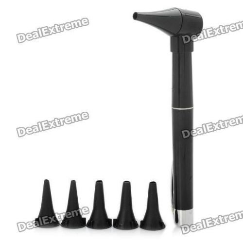 New A Set Pen style Earcare Professional Otoscope ENT Diagnostic w/ 5 Heads