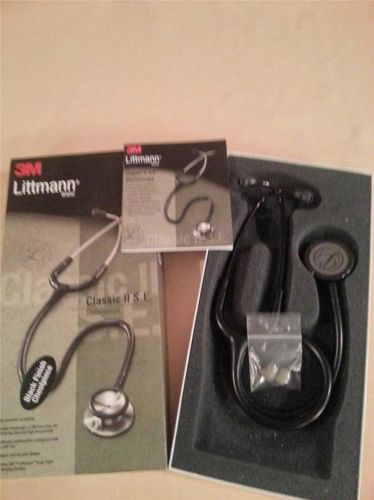 3M Littmann Classic II S.E. Stethoscope BLACK EDITION 2218BE 28&#034;