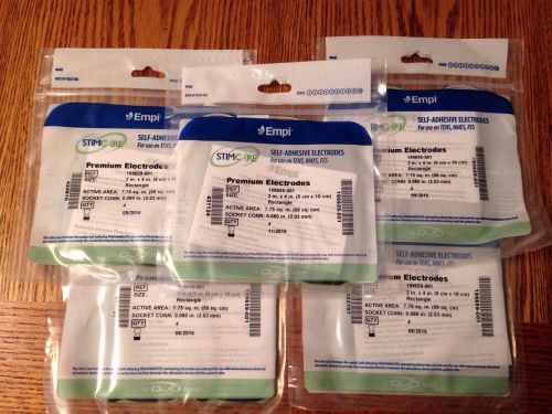 5 Packs (4 in each) Empi Premium Electrodes Empi TENS Unit 2&#034;X4&#034; Rectangle LOT