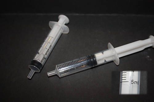 5ml disposable plastic syringe pk5 brand new for sale