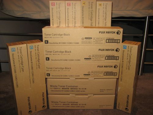 GENUINE FUJI XEROX TONER CARTRIDGES APEOSPORT/ DOCUCENTRE IV C2260 C2263 C2265