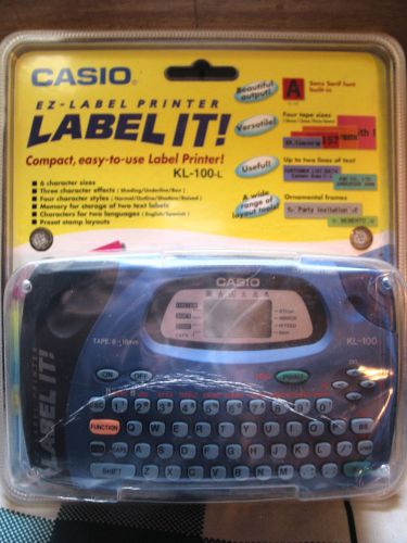 Casio KL-100 Label Thermal Printer EZ-Label It NIP