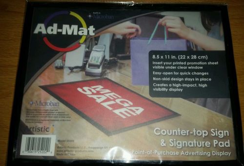 AdMat Counter Mat, 8 1/2 x 11, Black Base