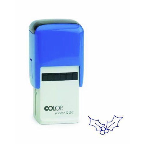 Colop printer q24 holly picture stamp - blue for sale