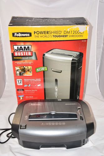 Fellowes SilentShred Powershred DM1200Ct 12 Sheet Cross-Cut Shredder Refurbished