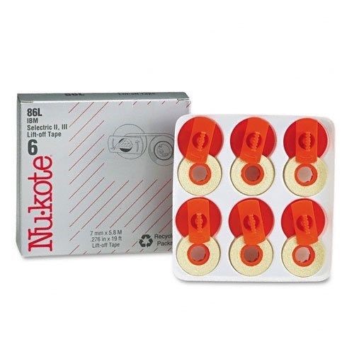 Nu-kote model 86l lift-off tapes, pack of 6 for sale