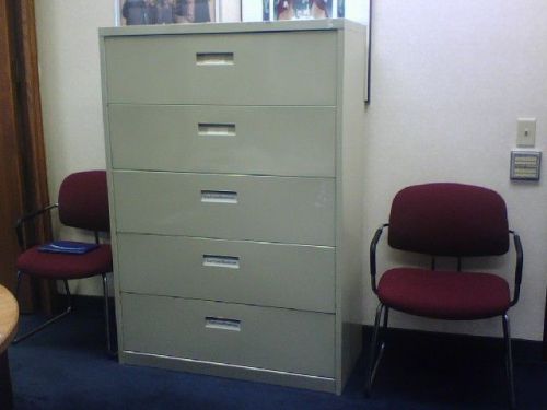 Metal 5-Drawer Horizontal Filing Cabinet