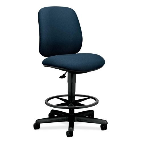 HON 7705 Pneumatic Task Stool - Olefin Blue Seat - Urethane