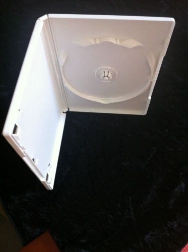 14MM White SINGLE DVD CASE