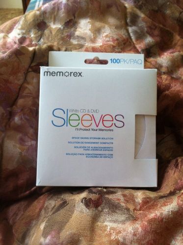 Memorex White Cd &amp; Dvd Sleeves