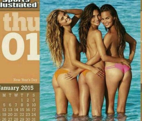 SPORTS ILLUSTRATED SWIMSUIT EDITION 2015 DESK WALL DAY-AT-A-TIME CALENDAR