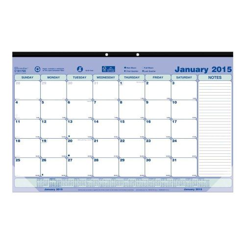 Brownline 17.75&#034; X 10.87&#034; 2015 Monthly Desk Pad