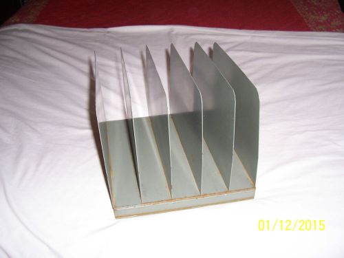 Vintage Metal Letter File Paper Mail Sorter Desk Organizer Industrial Office