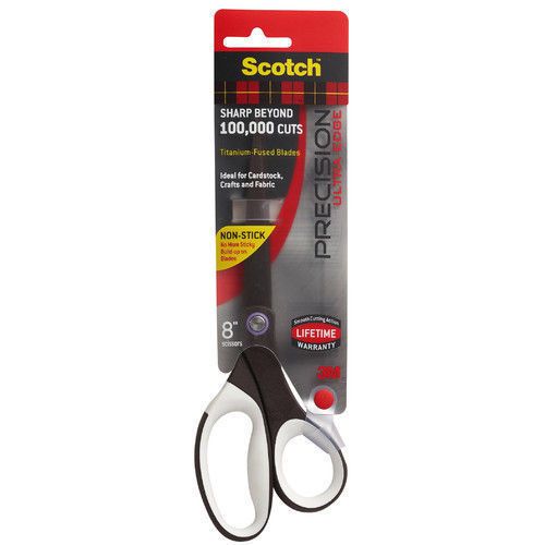 3M Precision Ultra Edge Scissors 8&#034; Non stick Home Office School Craft Fabric