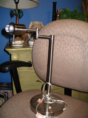 Swivel arm desk lamp silver color l@@k  nice for sale