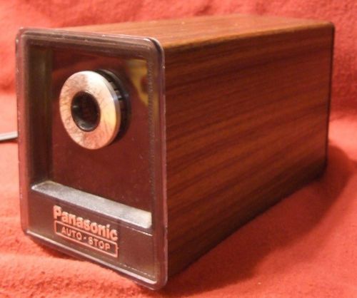 Vintage panasonic electric auto stop black pencil sharpener model kp-77n japan for sale