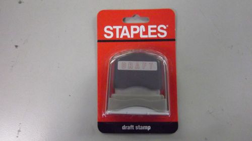 New pre-inked red stamp &#034;draft&#034; for sale