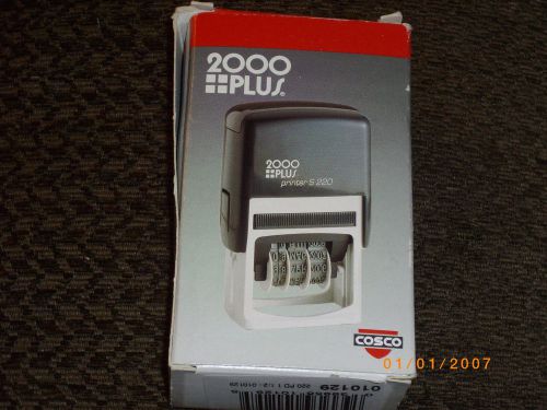 Cosco 2000 plus printer s-220 self-inking line dater rubber stamp for sale