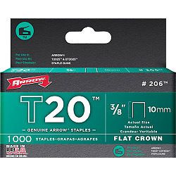 Arrow T20 Staples Crown Staples 10mm - 1000 Pack